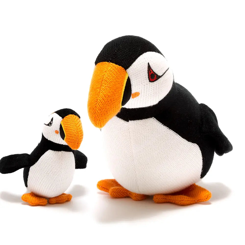 Knitted Puffin Plush Toy